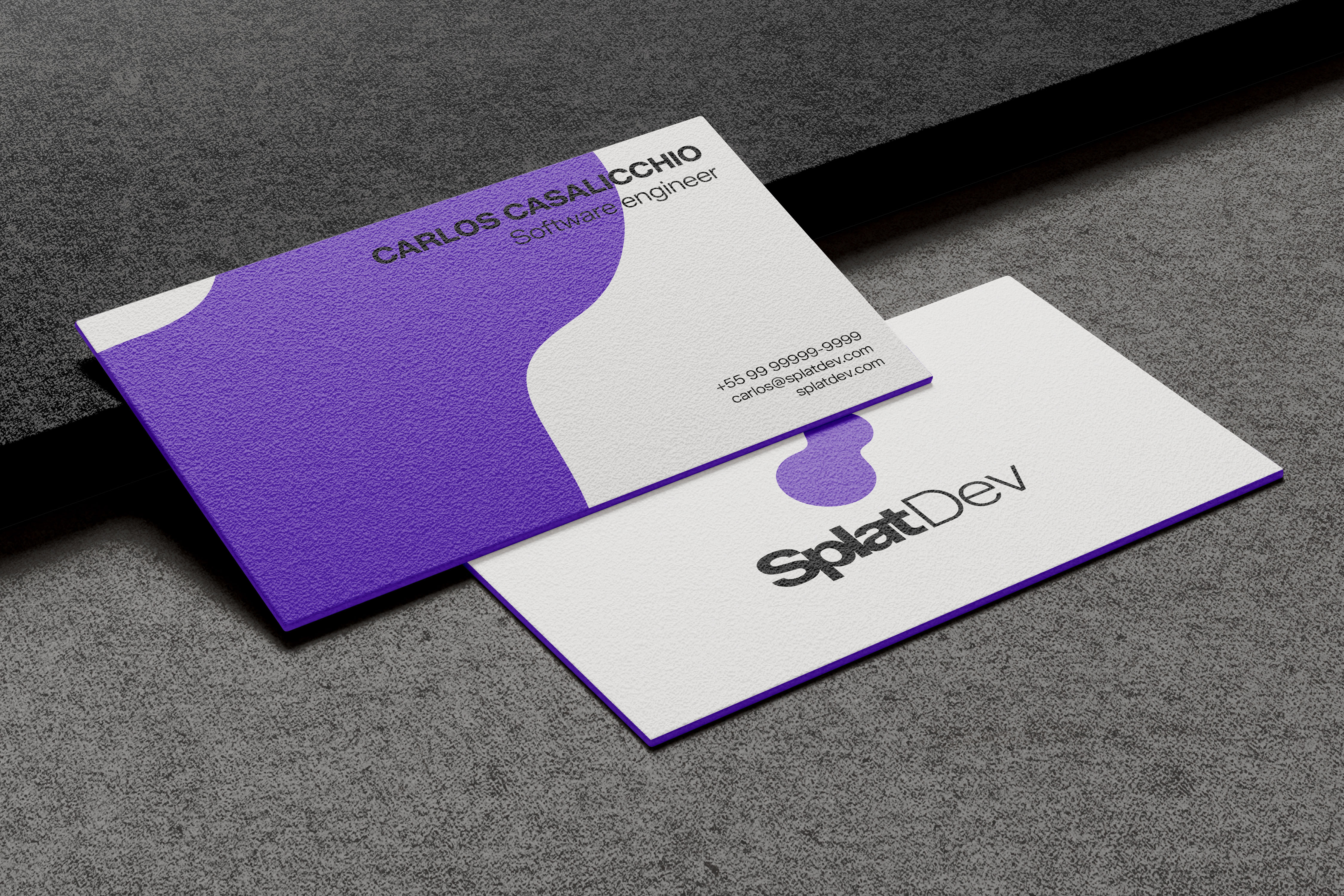 SplatDev business cards