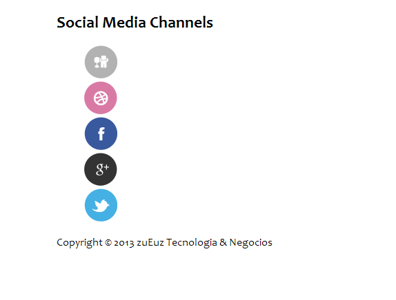 Example 2 social media channels
